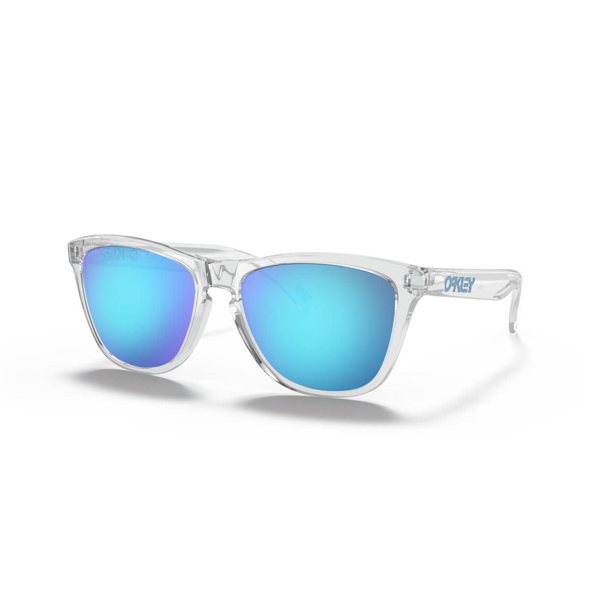 Oakley Frogskins (Low Bridge Fit) Crystal Clear/Prizm Sapphire 0OO9245-9245A7