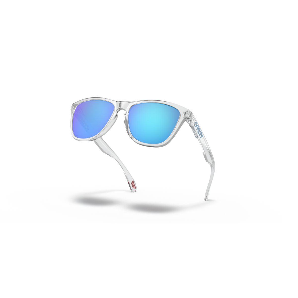 Oakley Frogskins (Low Bridge Fit) Crystal Clear/Prizm Sapphire 0OO9245-9245A7